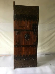 Antike mittelalterliche Tür Mittelalter Holz Türen Holztür Breite80xHöhe200cm L2 - Bild 1 von 2