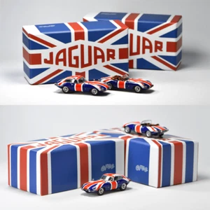 GFCC 1:64 Jaguar E-Type the Union flag Diecast Model Car - Picture 1 of 7