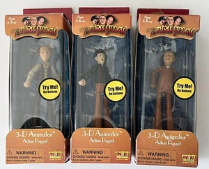 THREE STOOGES Action Puppets  by Fun-4-All - Moe, Larry & Curly 3-D Animator Set - Picture 1 of 3
