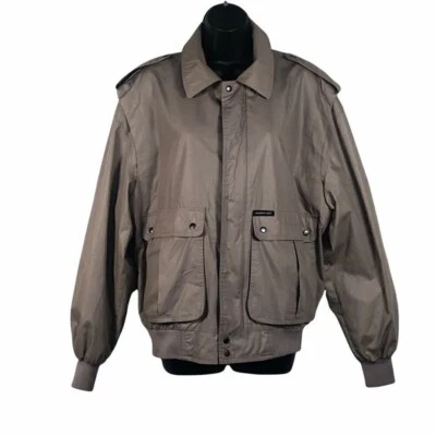 Vintage Members Only Bomber Jacket Size 42 Khaki - Image 1 of 4