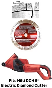 9" segmentierte Diamanttrennscheibe passt 9 Zoll Hilti DCH 230 Elektroschneider - Bild 1 von 9