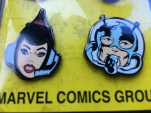 2019 NYCC Exclusive Marvel Comics 80th ANT MAN & WASP Corner box Art PIN 1/500 - Picture 1 of 1