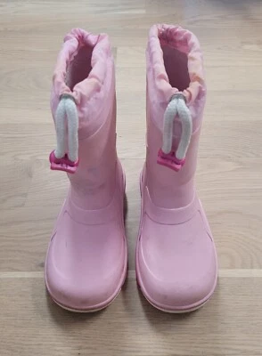 GUMMISTIEFEL REGENSTIEFEL  ★ EUR Gr. 22 ★ feste Stiefel ★ rosa ★ PERIN Italy - Bild 1 von 4