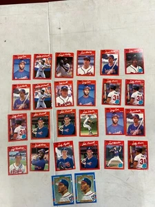 Vintage 1990 Donruss Lot of 26 Atlanta Braves Baseball Card MLB - Picture 1 of 2