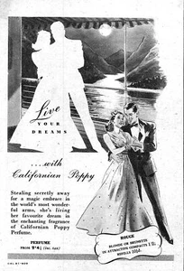 1948 Advert for 'CALIFORNIA POPPY' Perfume (2) Small Vintage Cosmetics Print Ad - Picture 1 of 1
