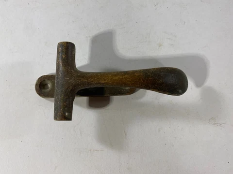 Vintage Metal Ice Box Cabinet Handle Latch Door Hardware Icebox Lock Lever Cover