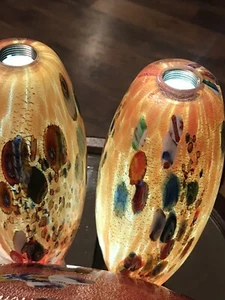 Genuine Hand Blown Lavai Art Glass Lamp*Sconce Murano~Venice*Absolutely Stunning - Picture 1 of 22
