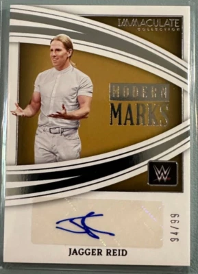 JAGGER REID 2022 Panini Immaculate Collection WWE Modern Marks Autograph 94/99 - Image 1 of 2