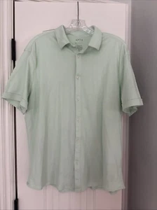 Apt 9 Hemd Herren XL Freizeit Strick Knopfleiste Neuwertig Kurzarm - Bild 1 von 3