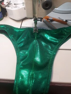 Para Hombres Nuevo Hecho a Mano S M L Posando Traje Levantamiento de Pesas Spandex Traje de Baño Brillante Foto 1 de 2