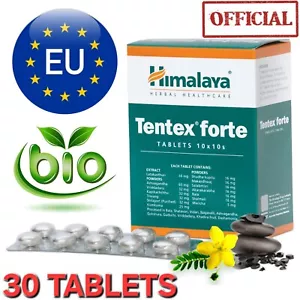 Himalaya Tentex Forte Official Herbals Himalaya 30 tablets Organic FRESH NEW - Picture 1 of 4