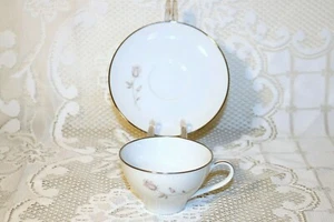 Noritake PASADENA 6311 Made in Japan 3 7/8"d Coffee Cups & 5 7/8" Saucers (2 ea) - Picture 1 of 7