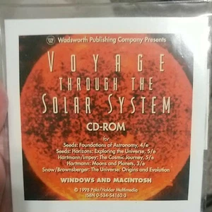 Voyage Through the Solar System-CD ROM-Win/Mac-1998-Palo/Haklar-science ed - Imagen 1 de 5