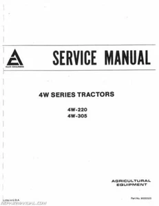 Allis-Chalmers 4W-220 4W-305 Service Manual - Bild 1 von 1