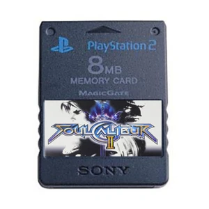 Tarjeta de memoria oficial Soulcalibur II 2 PS2 desbloqueada completa guarda - Imagen 1 de 1
