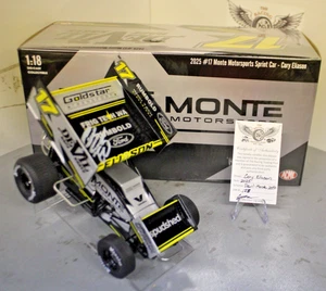 2025 Cory Eliason #17 Devil - Monte 1/18 ACME Diecast Sprint Car Autographed - Picture 1 of 2