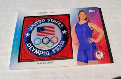 Adeline Gray 2016 Topps U.S. Olympic Team Commemorative Patch Card #/99 - Image 1 of 2
