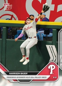 Harrison Bader HR Robbery Phillies 2025 MLB Topps NOW Card 546 - Picture 1 of 2