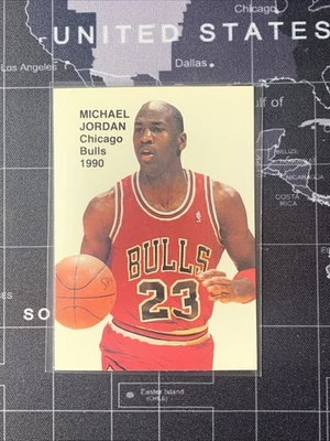 Баскетбольная карточка Майкла Джордана из Chicago Bulls 1990 суперзвезды НБА - Изображение 1 из 2