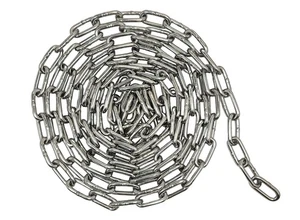 Cadena de eslabones rectos de acero inoxidable de soldadura de 5/32 pulgadas X 10 pies, para el hogar... - Imagen 1 de 5