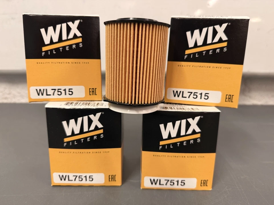 (4) Wix Oil Filters for Infiniti Q50 Q60 Freightliner Mercedes Infiniti # WL7515 - Image 1 of 4