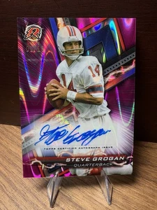 2023 Topps Composite - Resurgence Signatures Steve Grogan #RA-SG Purple Wave /10 - Picture 1 of 3