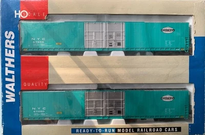 New York Central 86' PS Hi-Cube Box Car 4 Door  - Twin Pack.  Walthers 932-23503 - Image 1 of 4