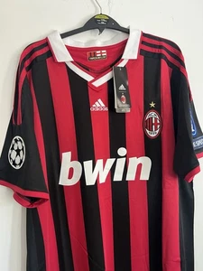 AC Milan 2009/10 Home Kit Ronaldinho 80 Size S Adults Unisex - Picture 1 of 5