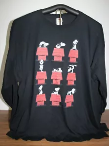 Hund macht Yoga/ Stretching auf Hundehütte Langarm T-Shirt 3XL, schwarz - Bild 1 von 5