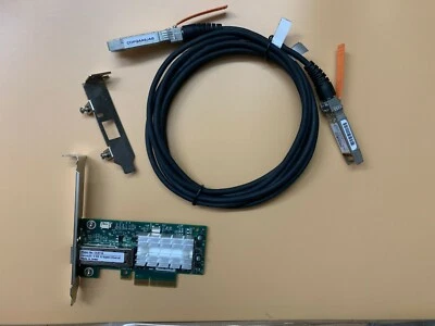Mellanox MCX311A-XCAT CX311A ConnectX-3 EN 10G Ethernet 10GbE SFP+ PCI-E + Cable - Image 1 of 4