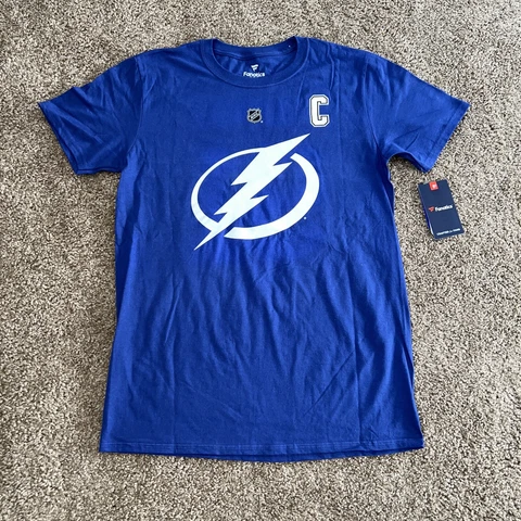 Tampa Bay Lightning Steven Stamkos Fanatics Shirt Jersey Adult Medium Blue Cover