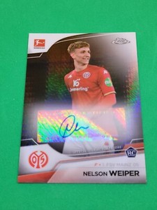 2023 Topps Chrome Bundesliga Nelson Weiper Rookie Auto 1 FSV Mainz 🇩🇪