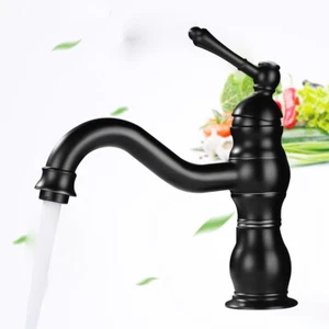 Retro Mischbatterie Bad Küche Waschbecken Wasserhahn Einhebelmischer Armatur Neu - Bild 1 von 8