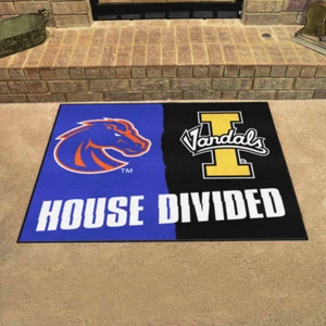 NCAA - Boise State  /  Idaho House Divided Rug 33.75"x42.5" - Picture 1 of 5