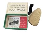 Vtg. Foot Wedge Gold Club By Leister Game Co.