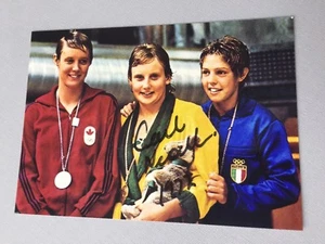 GAIL NEALL campeona olímpica 1972 natación firmada foto 9,5x13,5 autógrafo - Imagen 1 de 1