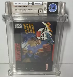 Street Fighter Alpha 2 Super Nintendo Entertainment System SNES WATA 9.0A SEALED - Picture 1 of 2