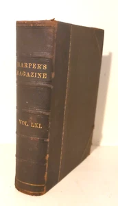 HARPER'S NEW MONTHLY MAGAZINE, 1880, Vol. LXI, Leather, June-Nov. - Imagen 1 de 17