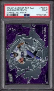 2024 Adrian Peters Panini POD Fútbol #POD15 Inserto de Marketing/99 Calificado PSA 9 - Imagen 1 de 4