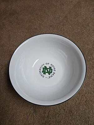 PFALTZGRAFF NOTRE DAME UNIVERSITY Vintage Large Party Bowl 12 In. Wide  GO IRISH - Image 1 of 4