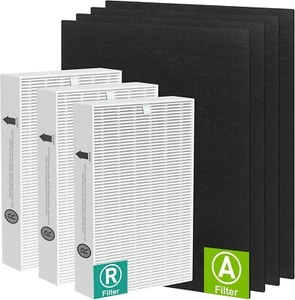 3 HPA300 True HEPA Filter R and 4 Activated Carbon Filter A with Honeywell - Picture 1 of 8