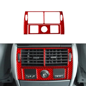 Rear Air Vent Frame Trim Interior Carbon Fiber Sticker For BMW X5 2000-2006 RED - Imagen 1 de 16
