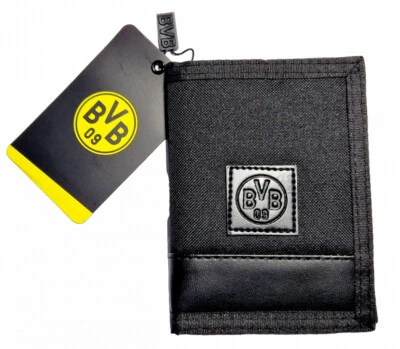 Borussia Dortmund Geldbörse - Label - schwarz Porte­mon­naie Geldbeutel BVB 09 - Bild 1 von 4