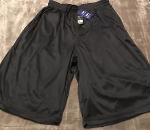 New Men’s Galaxy By Harvic Charcoal Drawstring Mesh Shorts Size 2XL - Picture 1 of 3