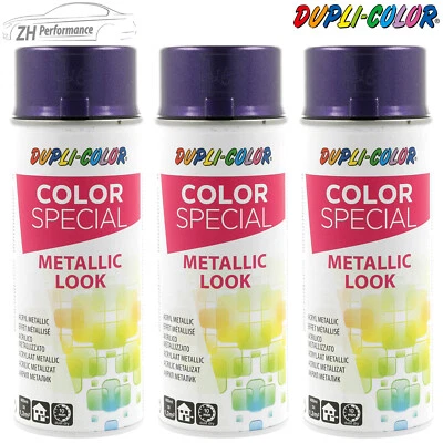 3x DUPLI COLOR Cars Metallic Lackspray Sprühlack Metallic-Lack blaulila 400ml - Bild 1 von 2
