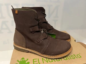 El Naturalista Damen SCHNÜRBOOTS Gr. 37 "Neu" IN BRAUN MIT LOSER EINLAGE - Bild 1 von 4