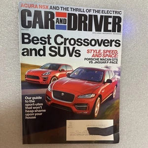 Car and Driver Magazine November 2016 Porsche Jaguar - Picture 1 of 3