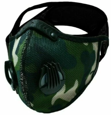 Sport Cycling Face Mask With Active Carbon Filters Breathing Valves Washable LOT - Image 1 of 4