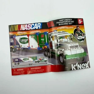K'NEX NASCAR Dale Earnhardt Jr. AMP Energy Transporter Rig Building Set Manual - Bild 1 von 4