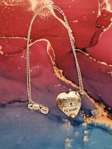 Weit hergeholte Sterling Silber "Rettung" Katze Halskette 17" - Bild 1 von 7